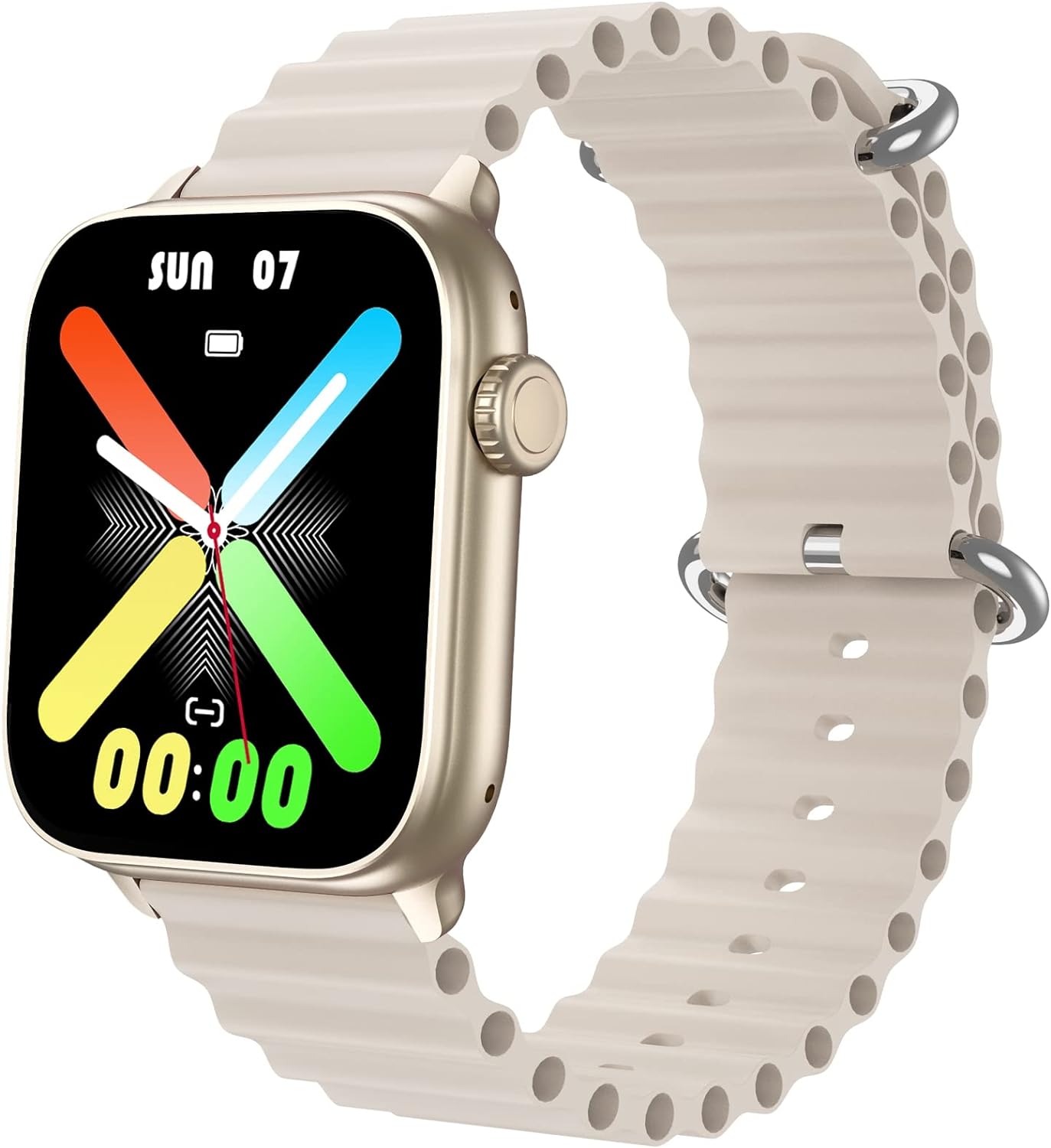 BingoFit Smartwatch Damen Herren, Smart Watch mit Telefonfunktion, 1.83" HD Touchscreen Fitness Tracker, Fitnessuhr mit Herzfrequenz/Schlafmonitor/SpO2, 113 Sportmodi Schrittzähler Uhr für Android iOS