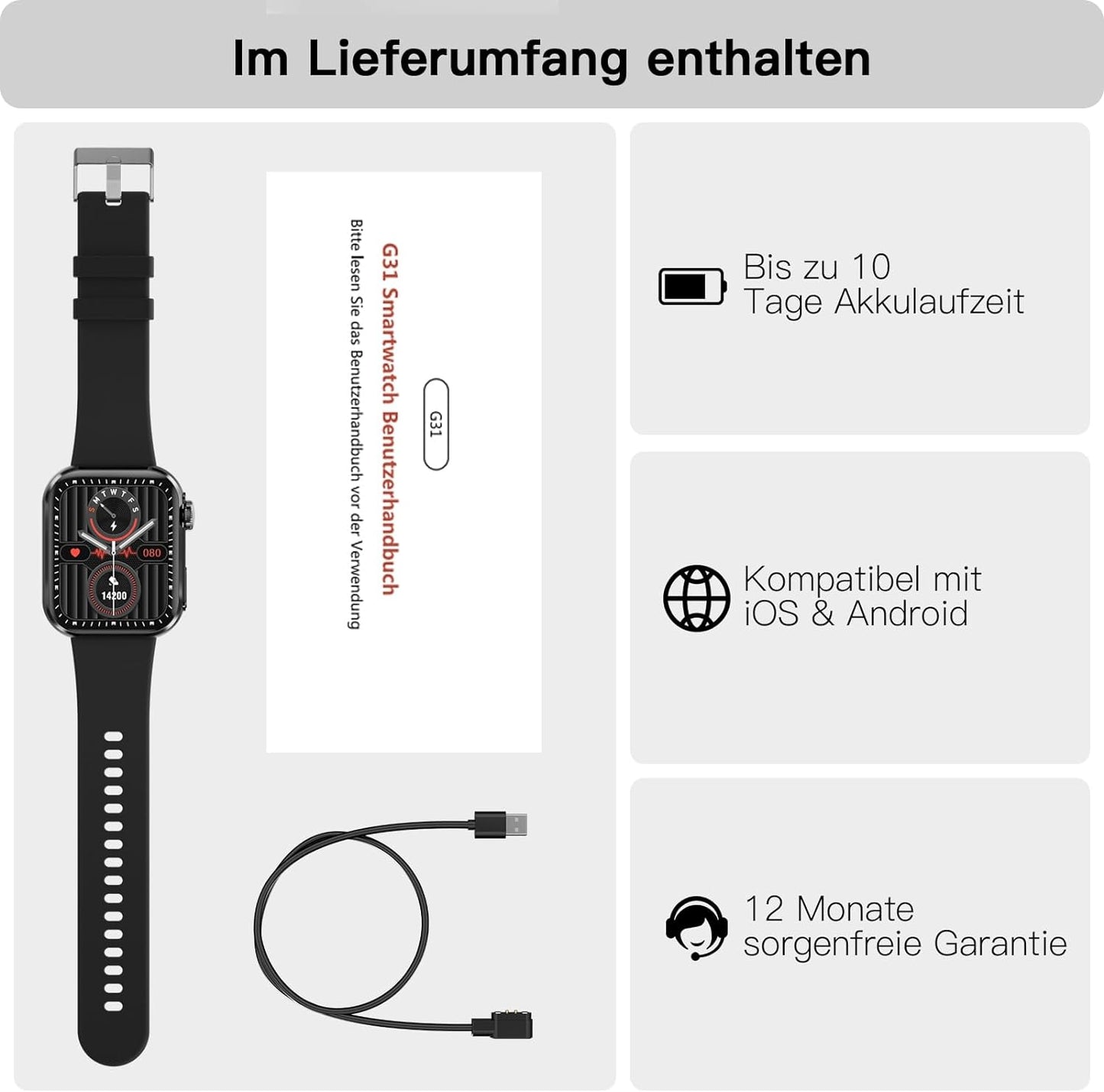 BingoFit Fitness Tracker, Smartwatch Fitnessuhr mit Telefonfunktion Pulsuhr Schlafüberwachung Blutdruck Blutsauerstoff,1,95'' HD-Farbdisplay Schrittzähler Uhr, 20+Sportmodi Smartwatch für Damen Herren