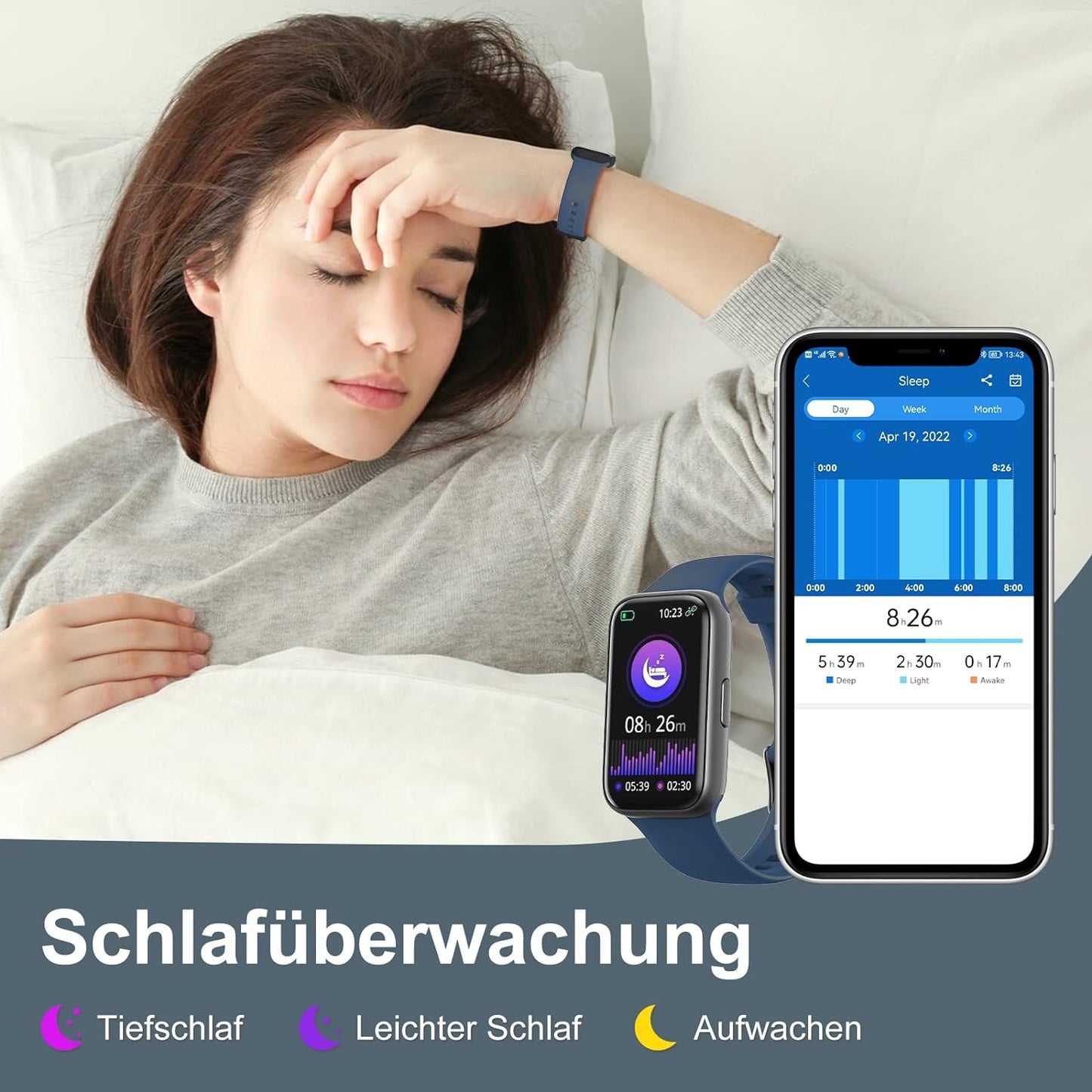 BingoFit Fitness Tracker, Fitness Armband Uhr mit Schrittzähler Uhr Pulsuhr Schlafüberwachung Blutdruck Blutsauerstoff SpO2, 1,47" HD-Farbdisplay 25 Sportmodi Smartwatch für Damen Herren